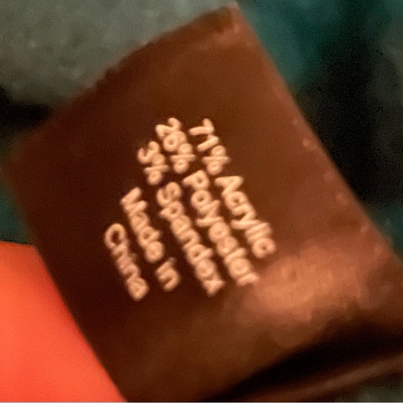 Lane Bryant Women's Navy Blue and Teal Cowl-neck Sweater size 14/16 - Picture 9 of 9